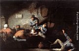 Adriaen Van Ostade Famous Paintings - Inn Scene
